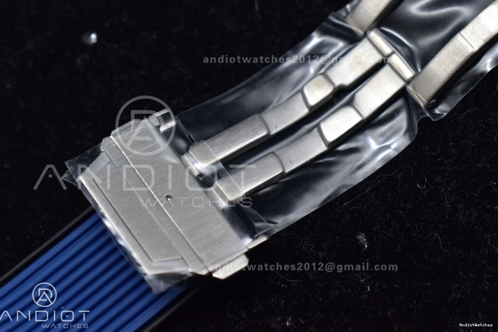 Edition Skeleton Dial ZF 1:1 424 A Rubber Titanium Hublot on Blue Best FlexibleFit Big Unico Blue Strap Bang 0330